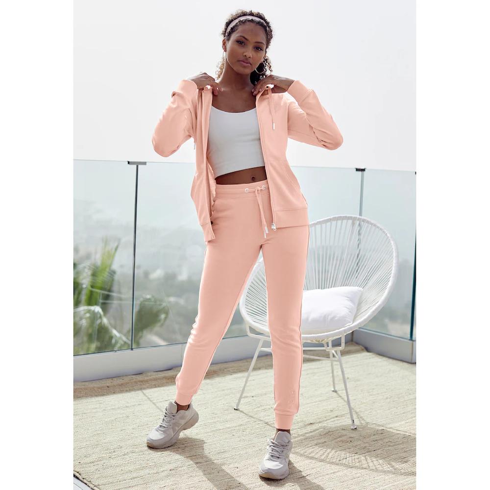 H.I.S Kapuzensweatjacke Mit Seitlichem Piping Und Kleiner Markenstickerei Loungeanzug