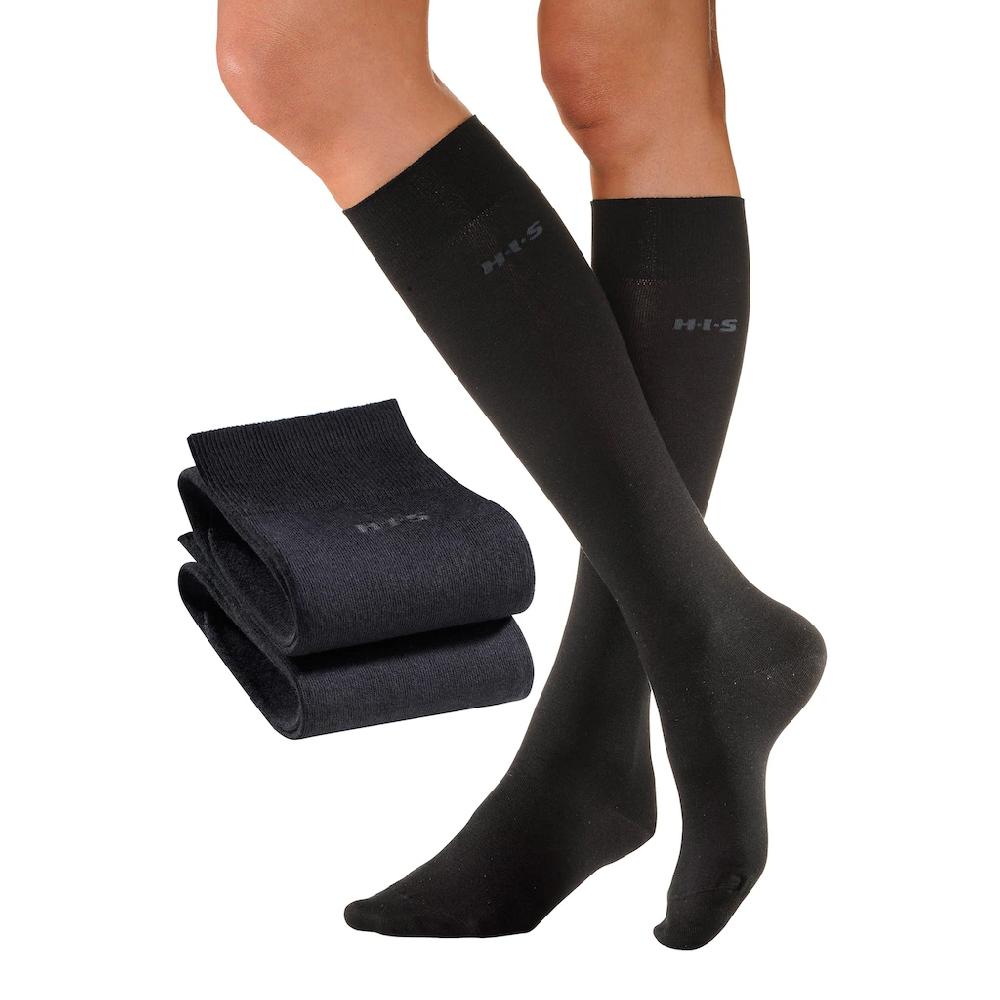 H.I.S Kniestrümpfe (Packung 2 Paar) Mit Komfortbündchen Online Bestellen