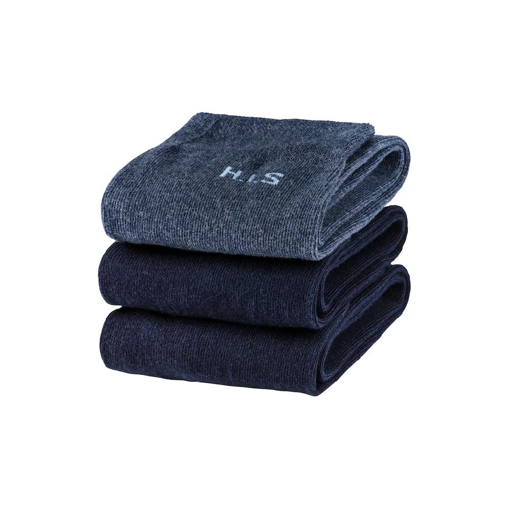 H.I.S Kniestrümpfe (Packung 3 Paar) Mit Druckfreiem Bündchen Kaufen