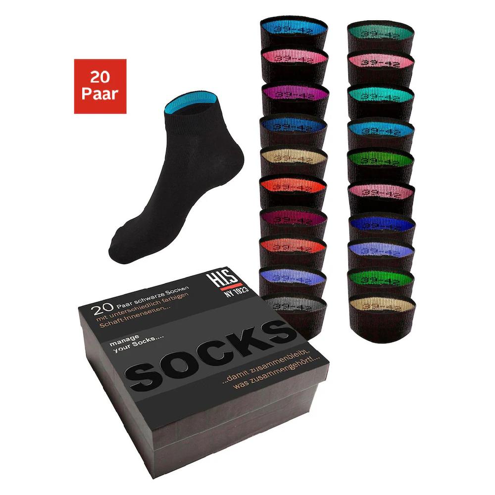 H.I.S Kurzsocken (Box 20 Paar) In Praktischer Geschenkbox Kaufen