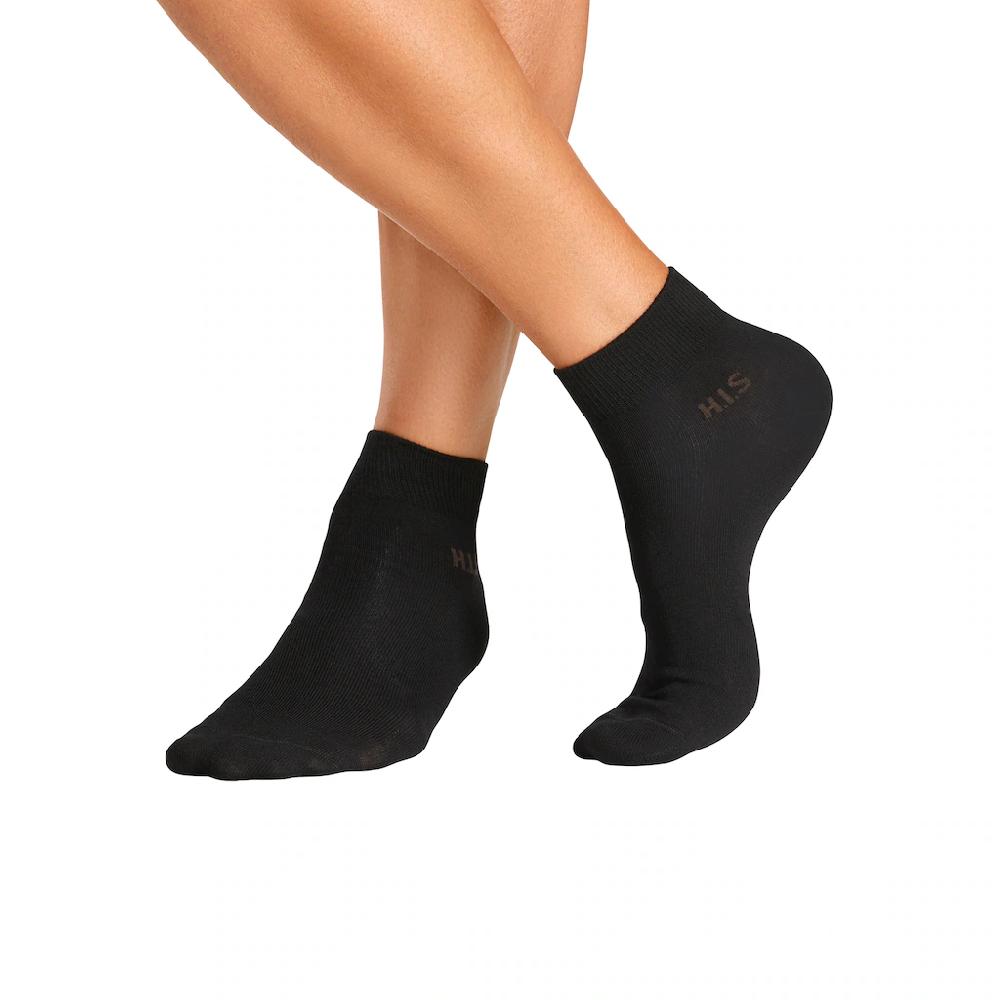 H.I.S Kurzsocken (Packung 10 Paar) Mit Farbigem Innenbund Bestellen