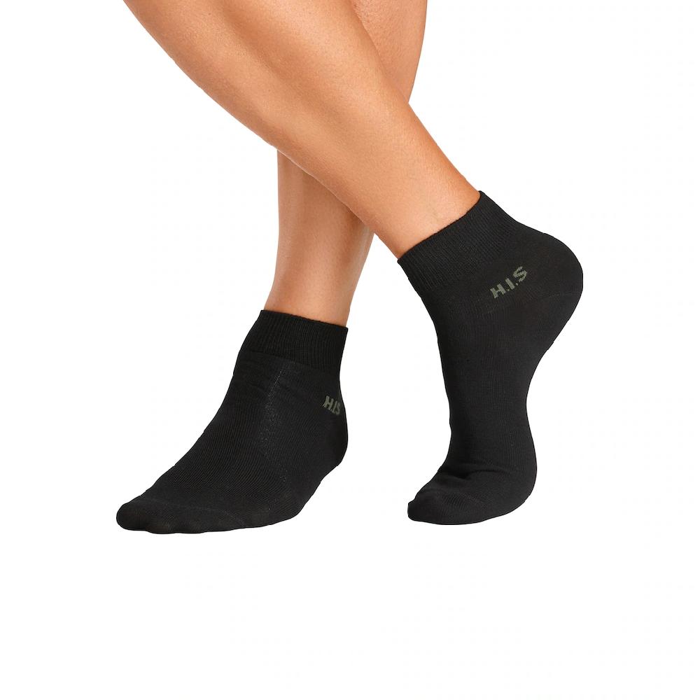 H.I.S Kurzsocken (Packung 10 Paar) Mit Farbigem Innenbund Bestellen