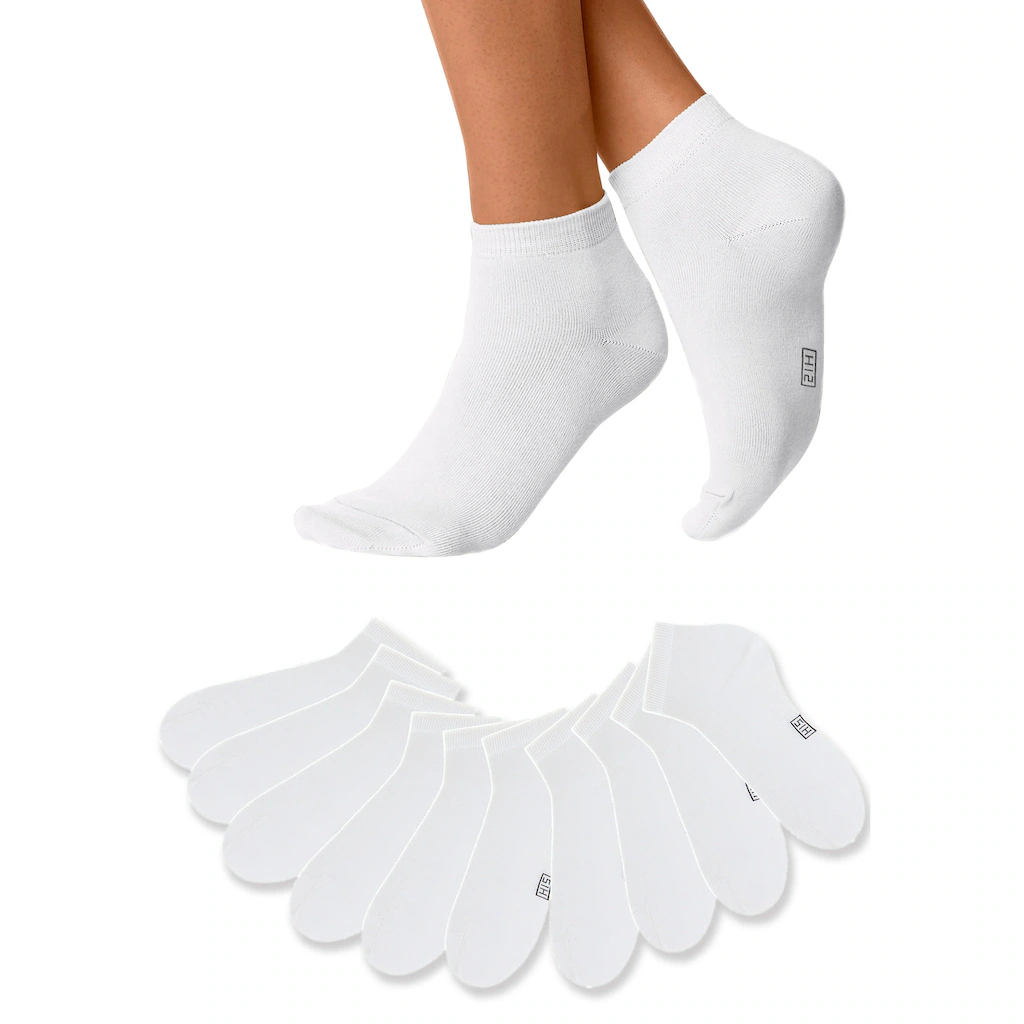 H.I.S Kurzsocken (Packung 10 Paar) Mit Verstärkter Ferse Und Spitze