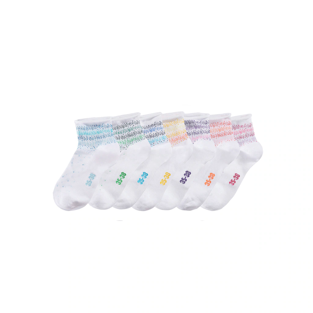 H.I.S Kurzsocken (Packung 7 Paar) Mit Pünktchen Muster