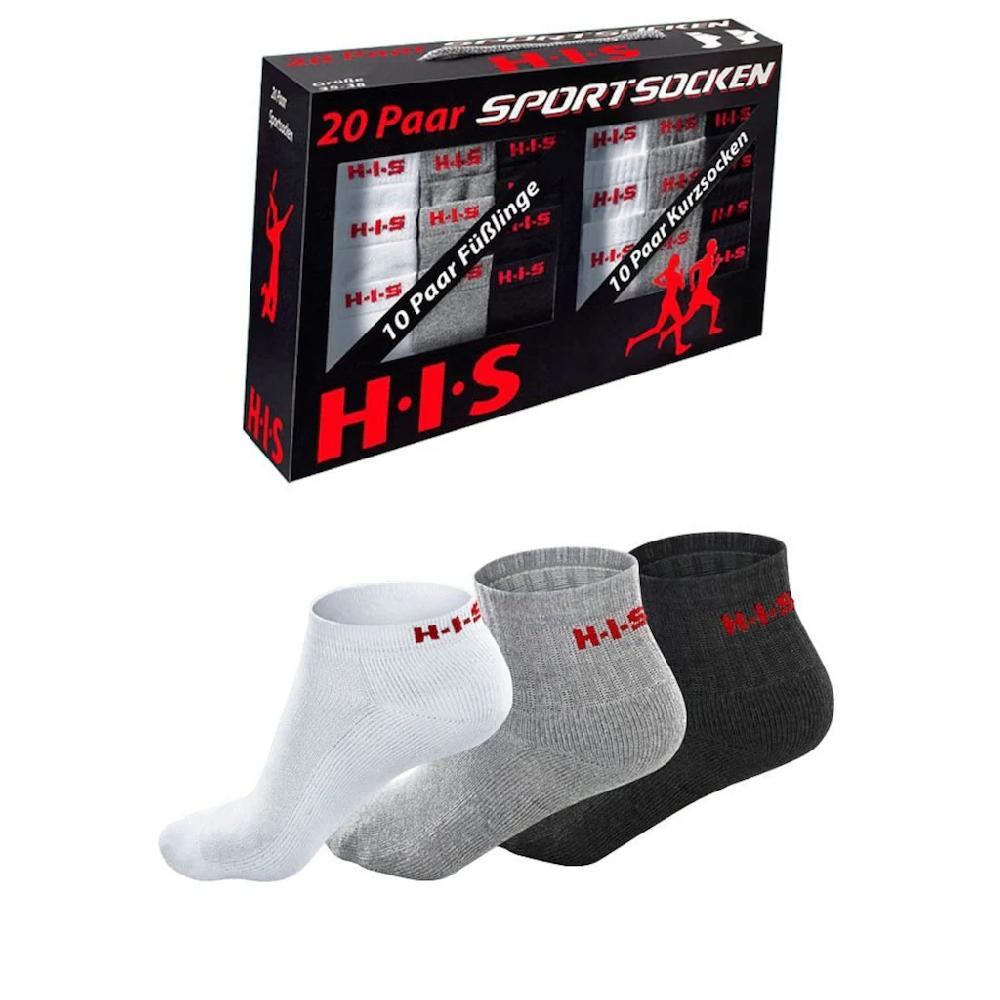 H.I.S Kurzsocken (Set 20 Paar) Und Sneakersocken Mit Frottee Online Kaufen