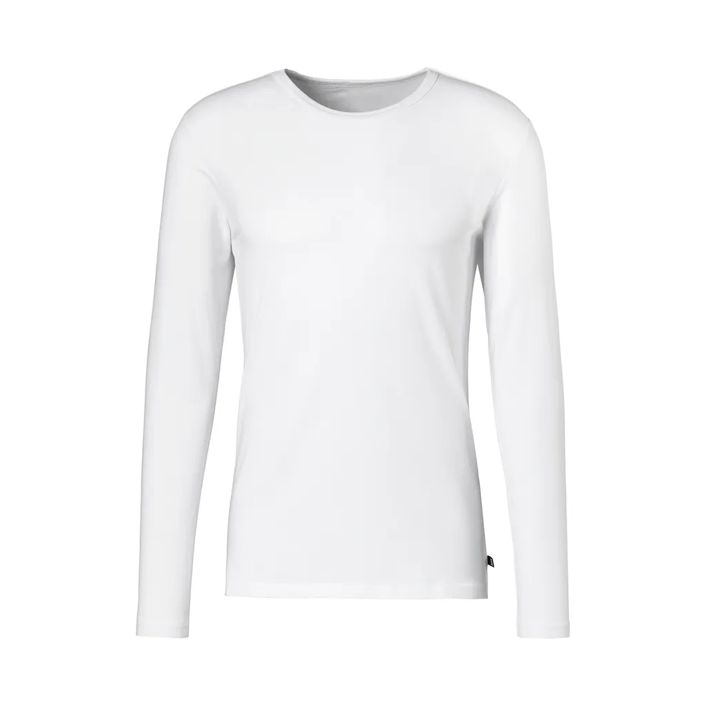 H.I.S Langarmshirt (Packung 2er-Pack) Doppelpack Unterziehshirt Aus Baumwoll-Mix