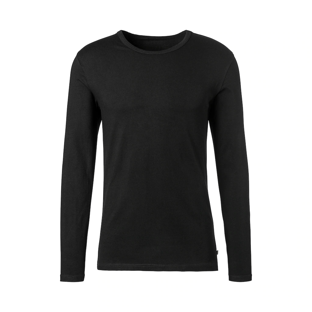 H.I.S Langarmshirt (Packung 2er-Pack) Doppelpack Unterziehshirt Aus Baumwoll-Mix