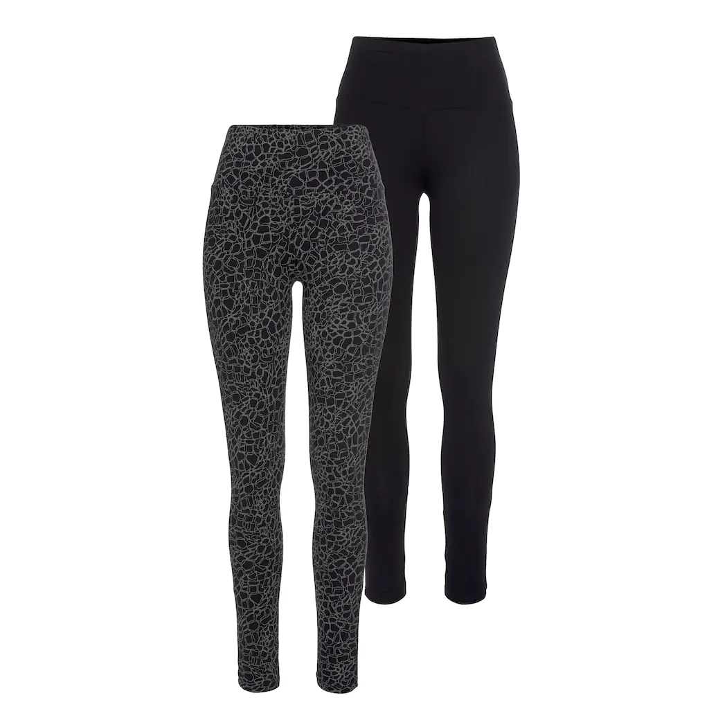 H.I.S Leggings (2er-Pack) In Bedruckt Und Uni