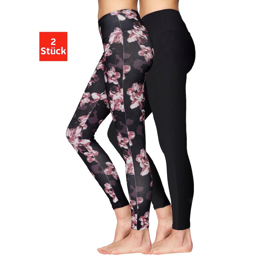 H.I.S Leggings (2er-Pack) in bedruckt und uni