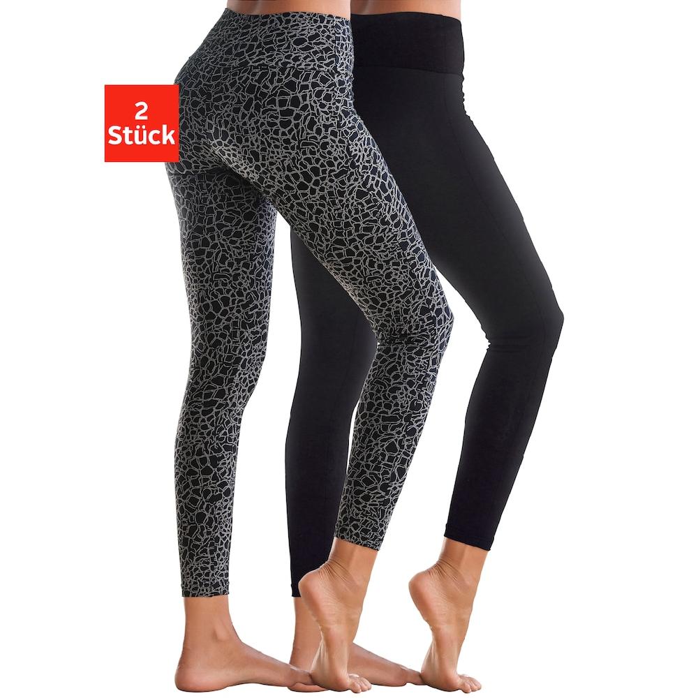H.I.S Leggings (2er-Pack) In Bedruckt Und Uni