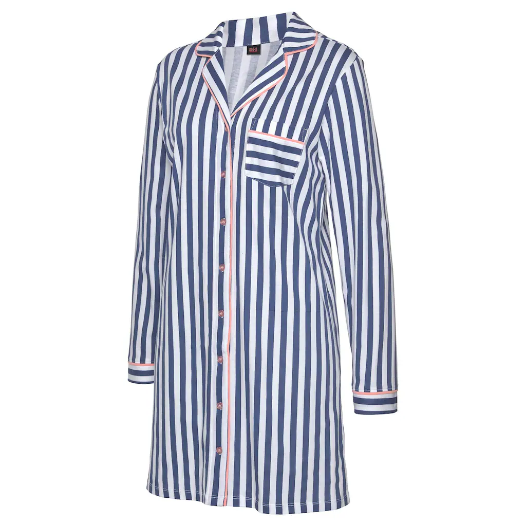 H.I.S Nachthemd In Klassischem Schnitt Mit Streifenmuster Bestellen