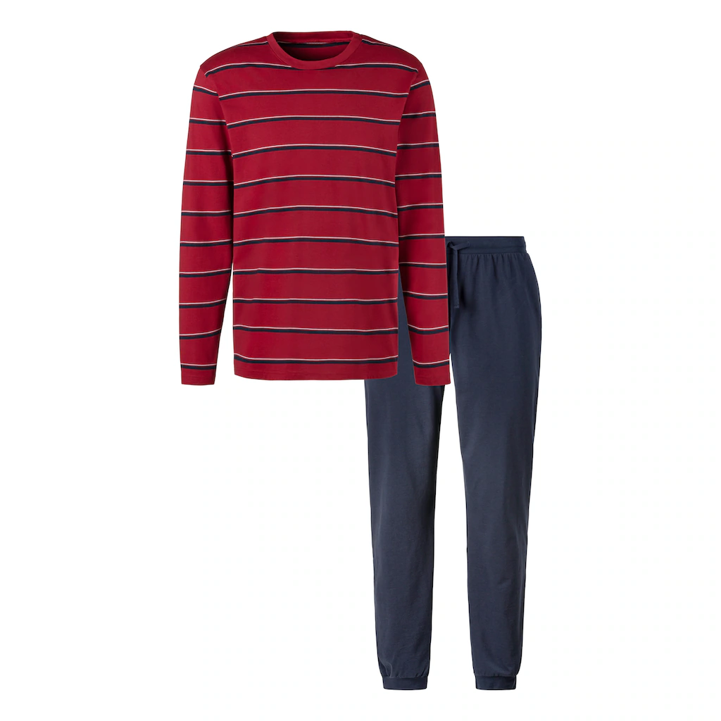 H.I.S Pyjama (2 Tlg. 1 Stück) Schlafanzug Mit Garngefärbten Streifen