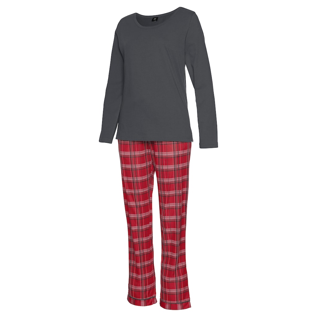 H.I.S Pyjama (2 Tlg.) Mit Karierter Schlafhose Kaufen