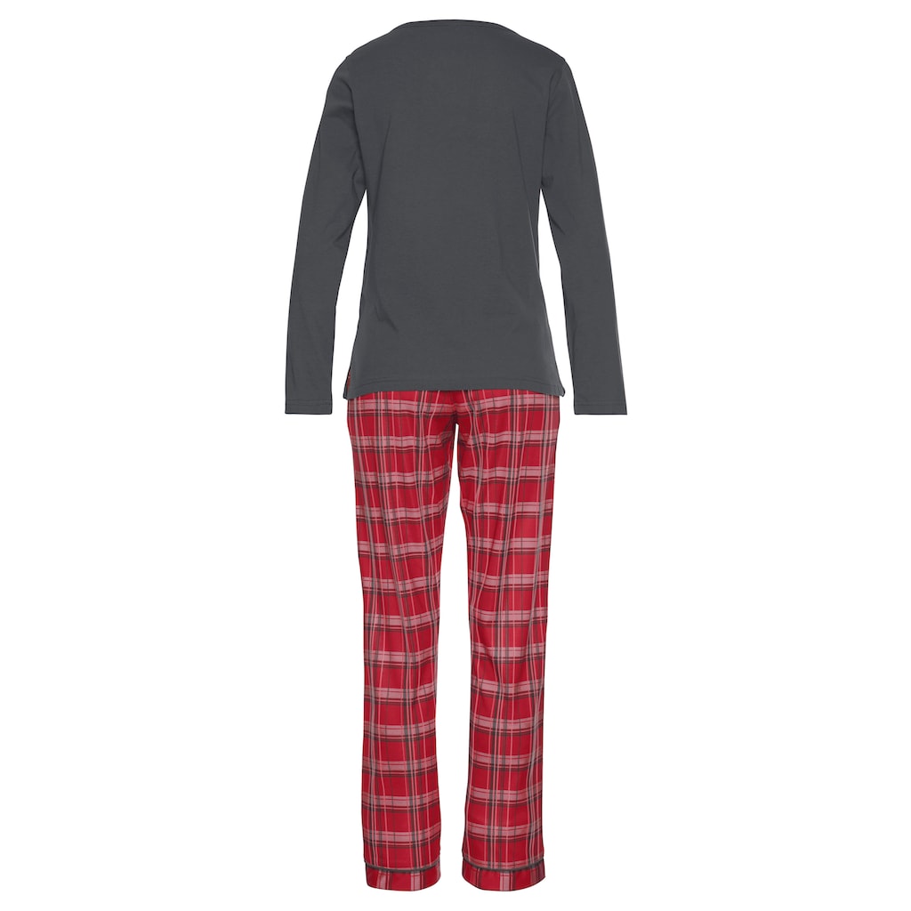 H.I.S Pyjama (2 Tlg.) Mit Karierter Schlafhose Kaufen