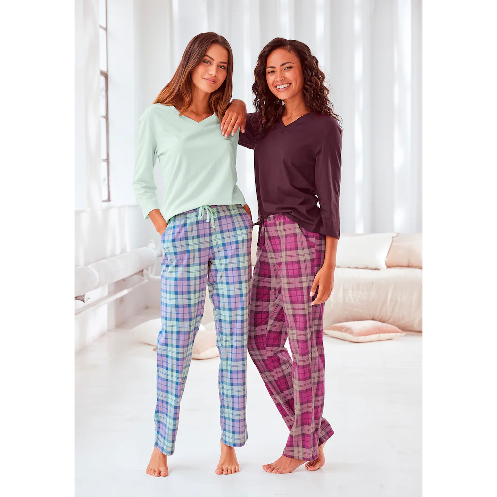 H.I.S Pyjama (4 Tlg. 2 Stück) ▷ Für