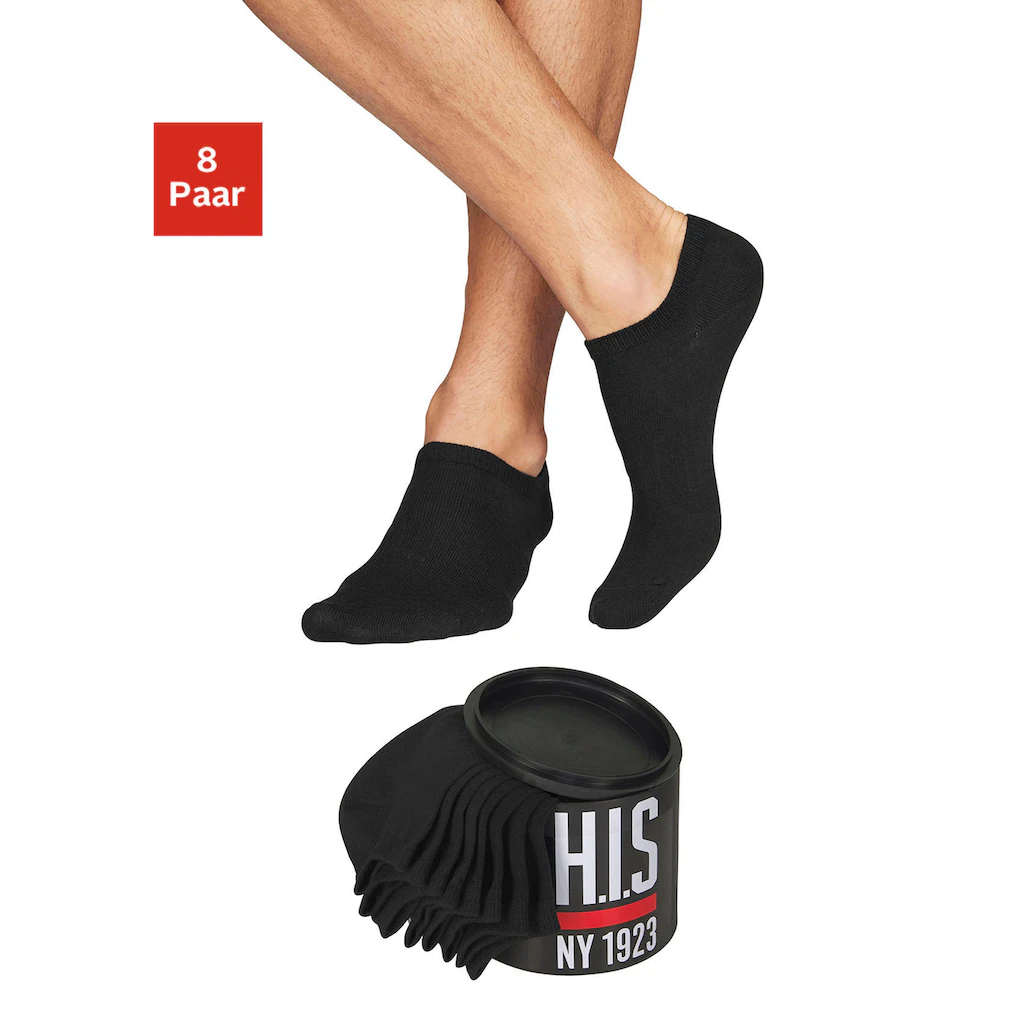 H.I.S Sneakersocken (Dose 8 Paar) In Der Geschenkdose