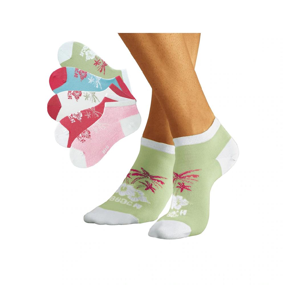 H.I.S Sneakersocken (Packung 5 Paar) Im Farbenfrohen Hawaii Design Kaufen