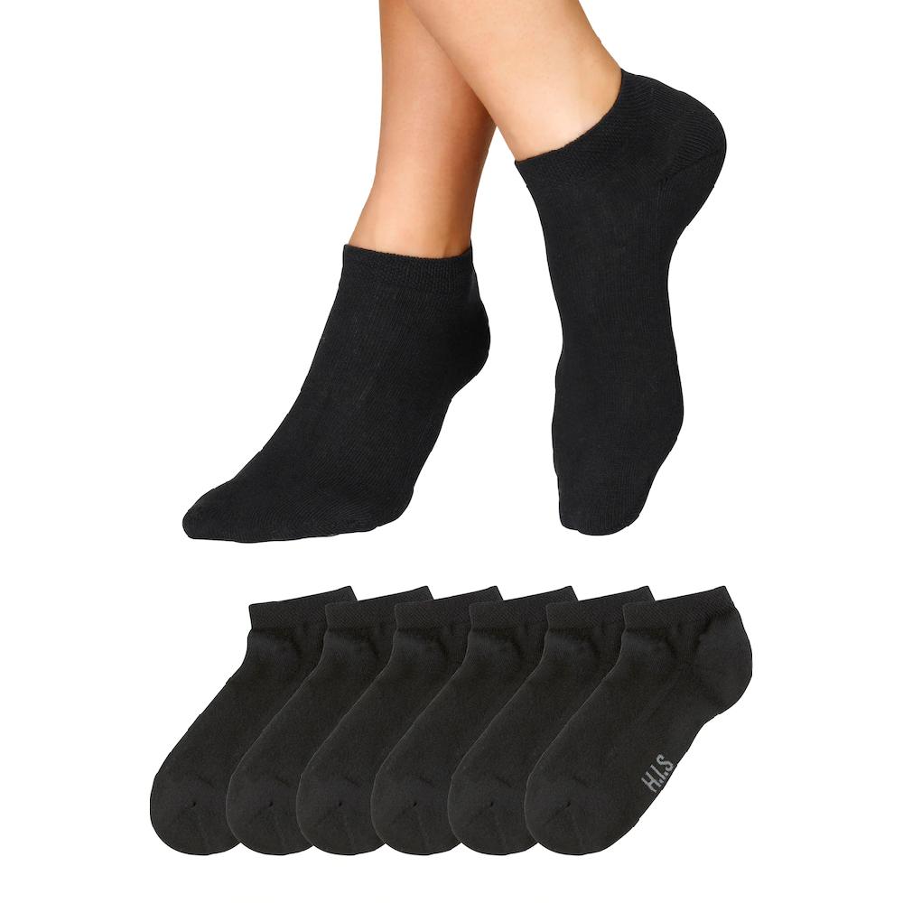 H.I.S Sneakersocken (Packung 6 Paar) Mit Weicher Frotteesohle ▷ Für