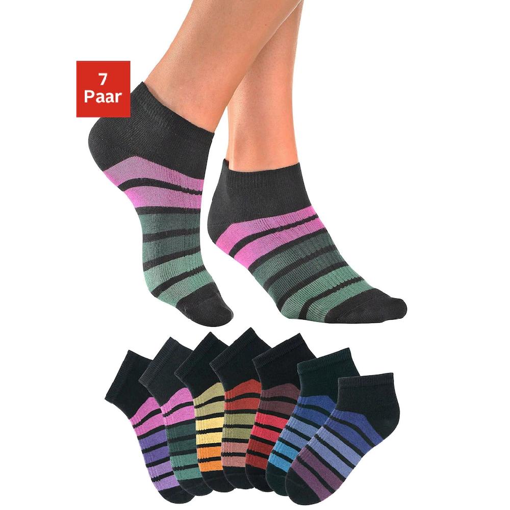 H.I.S Sneakersocken (Packung 7 Paar) mit bunten Ringeln kaufen