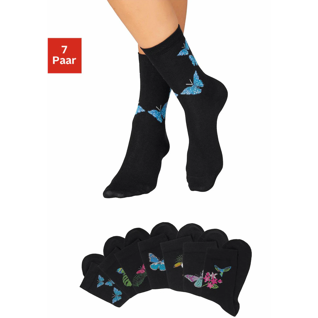 H.I.S Socken (7 Paar) mit bunten Tiermotiven online kaufen