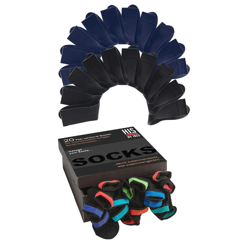 H.I.S Socken (Box 20 Paar) in praktischer Geschenkbox bestellen
