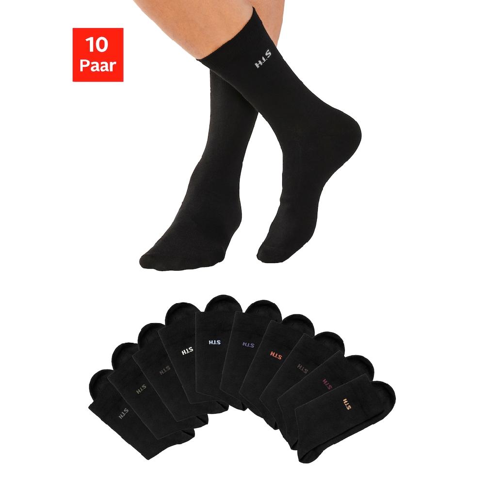 H.I.S Socken (Packung 10 Paar) Mit Farbigem Innenbund Online Kaufen