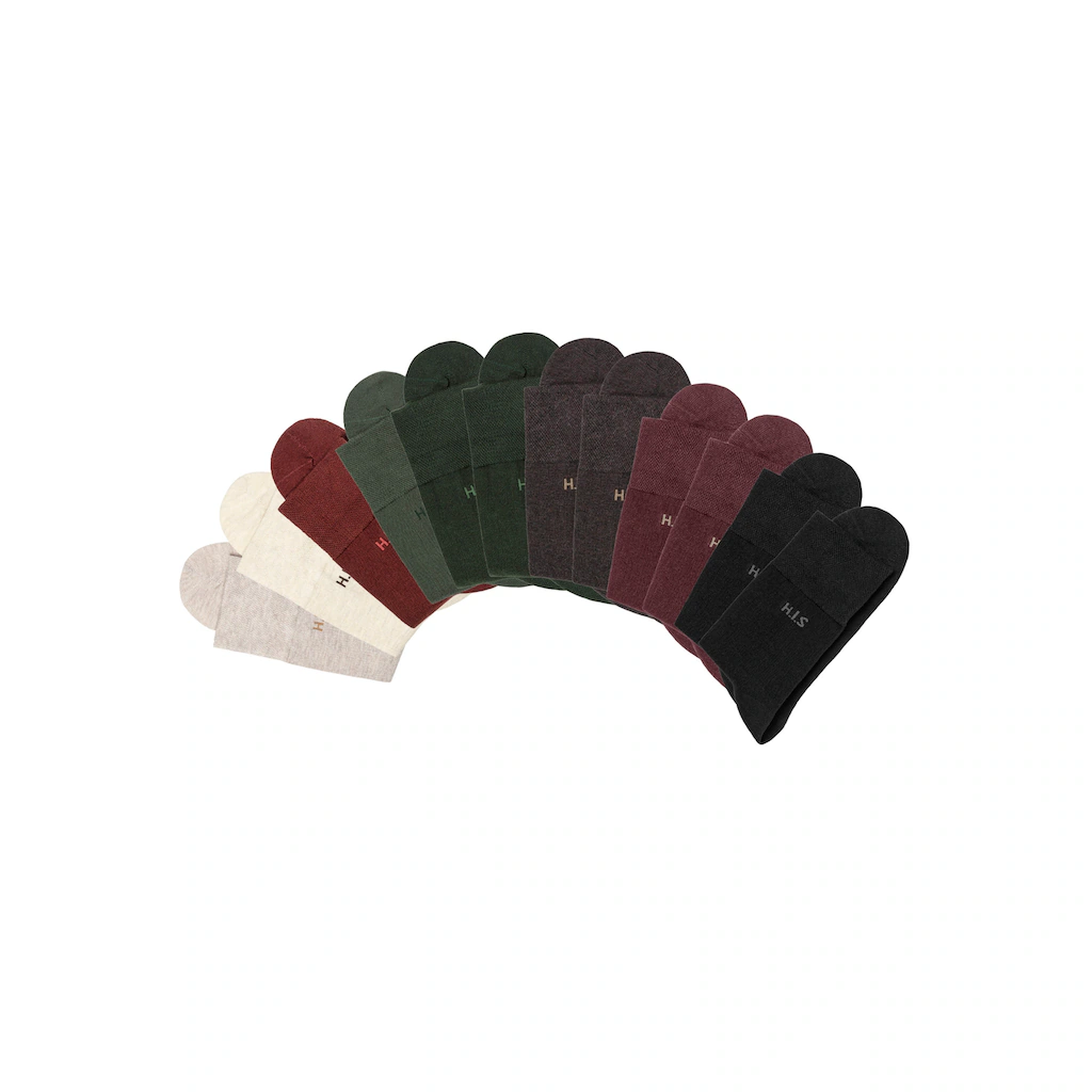 H.I.S Socken (Packung 12 Paar) Ohne Einschneidendes Gummi Kaufen