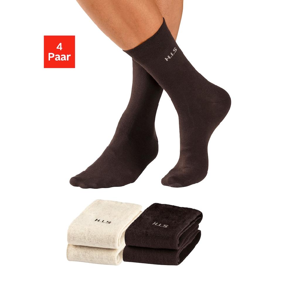 H.I.S Socken (Packung 4 Paar) Mit Druckfreiem Bündchen Bestellen
