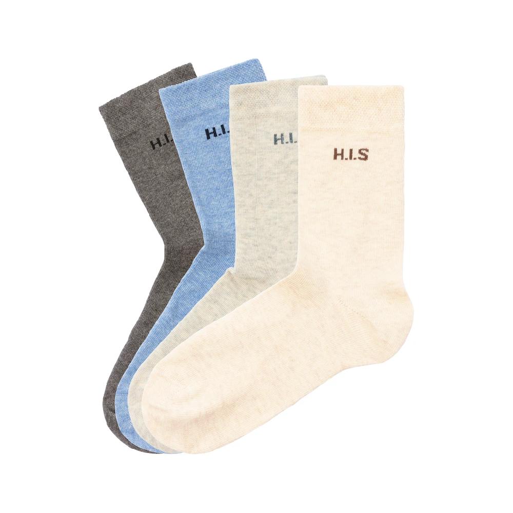 H.I.S Socken (Packung 4 Paar) Ohne Einschneidendes Bündchen Online Kaufen