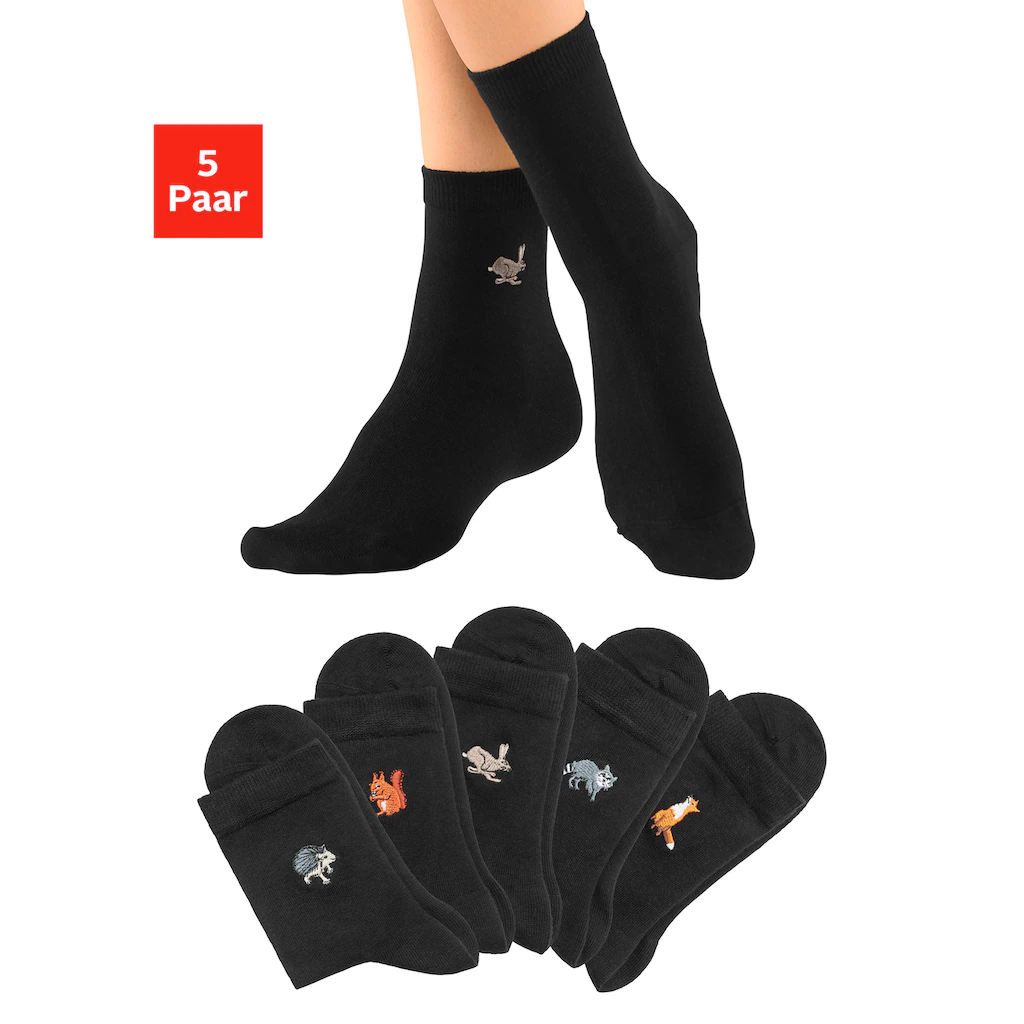 H.I.S Socken (Packung 5 Paar) mit hochwertiger Stickerei online bestellen