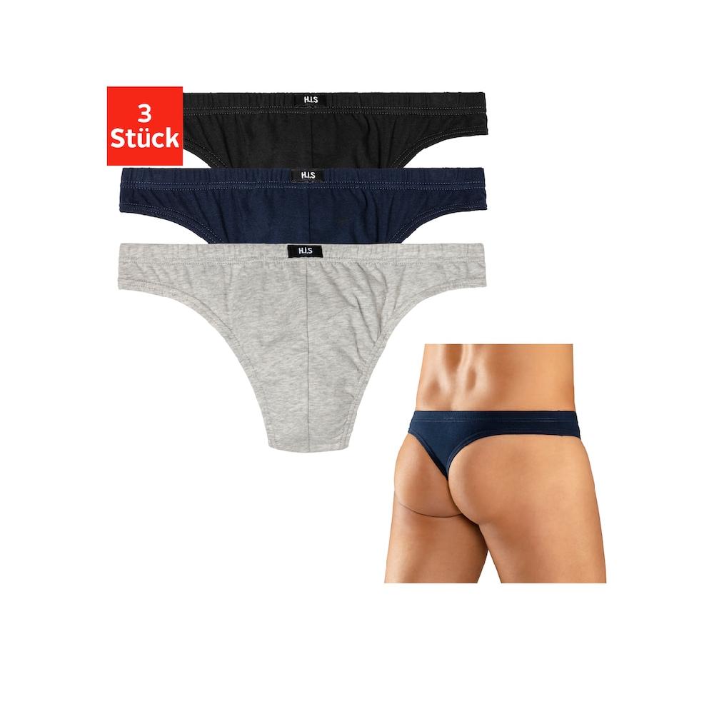 H.I.S String (3 Stück) mit kleinem Markenlogo online kaufen