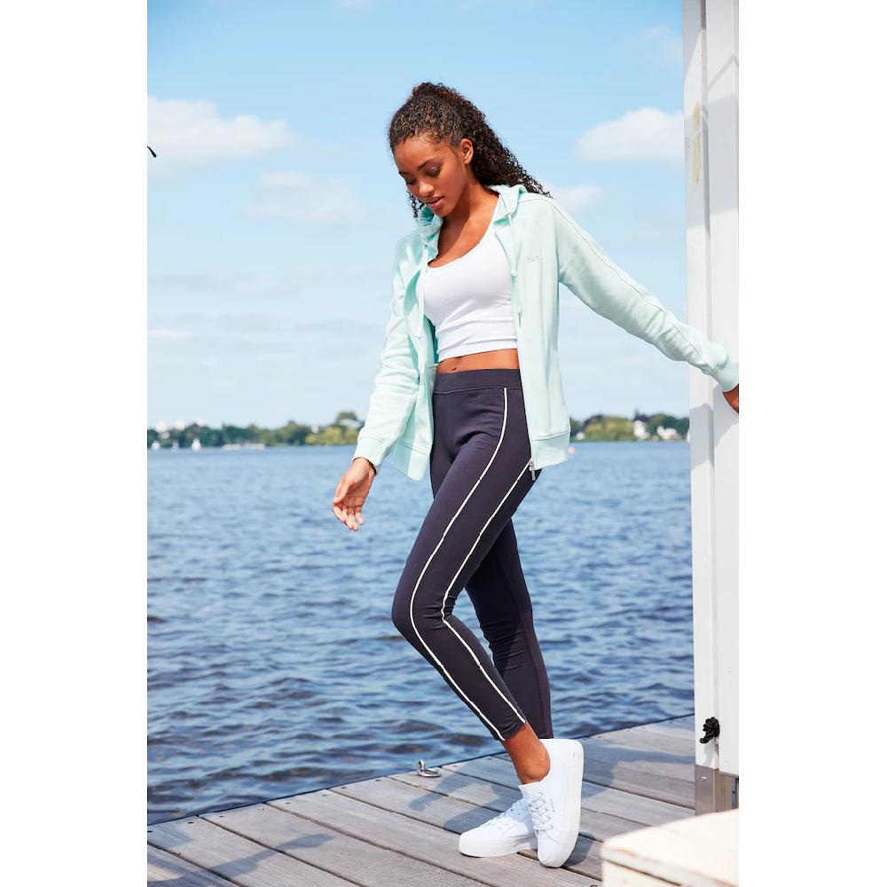 H.I.S Sweatjacke Mit Piping An Den Ärmeln Loungeanzug