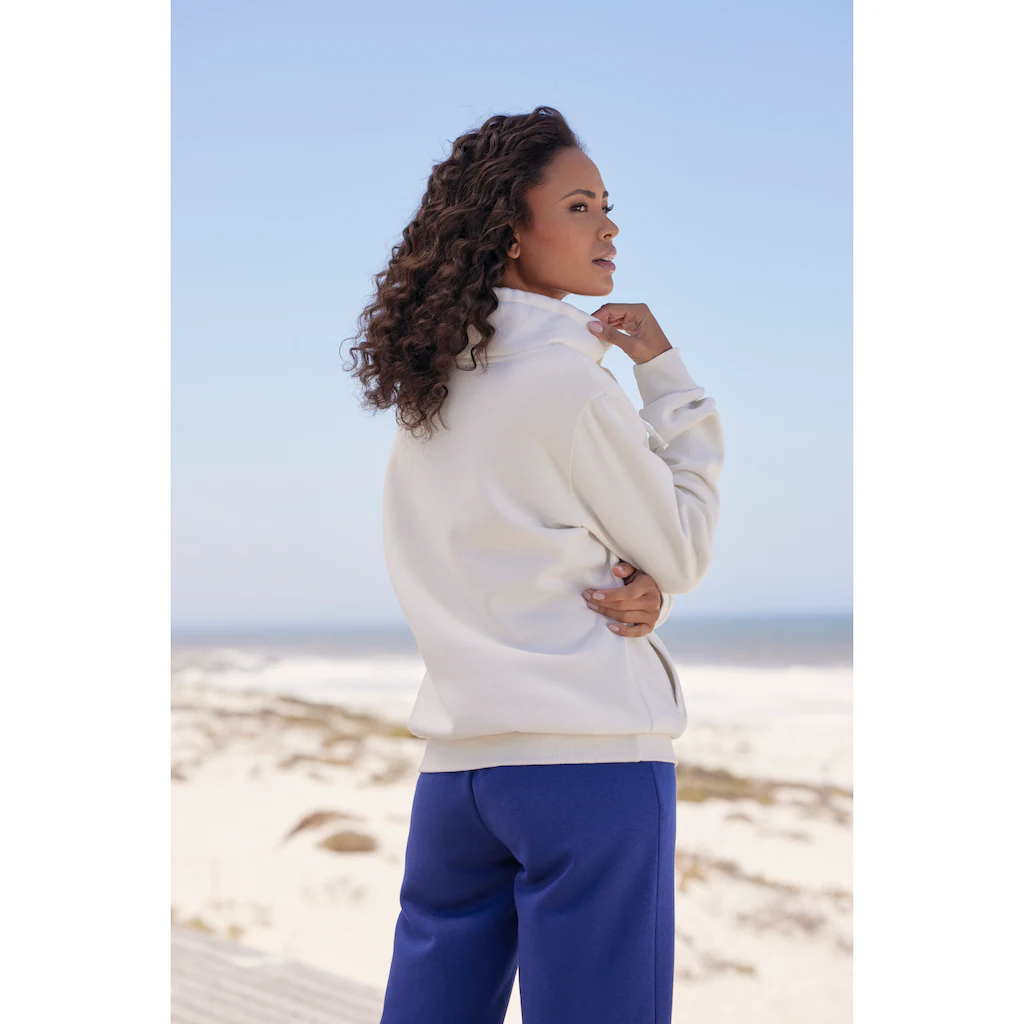 H.I.S Sweatshirt (1 Tlg.) Mit Stehkragen Und Bindeband