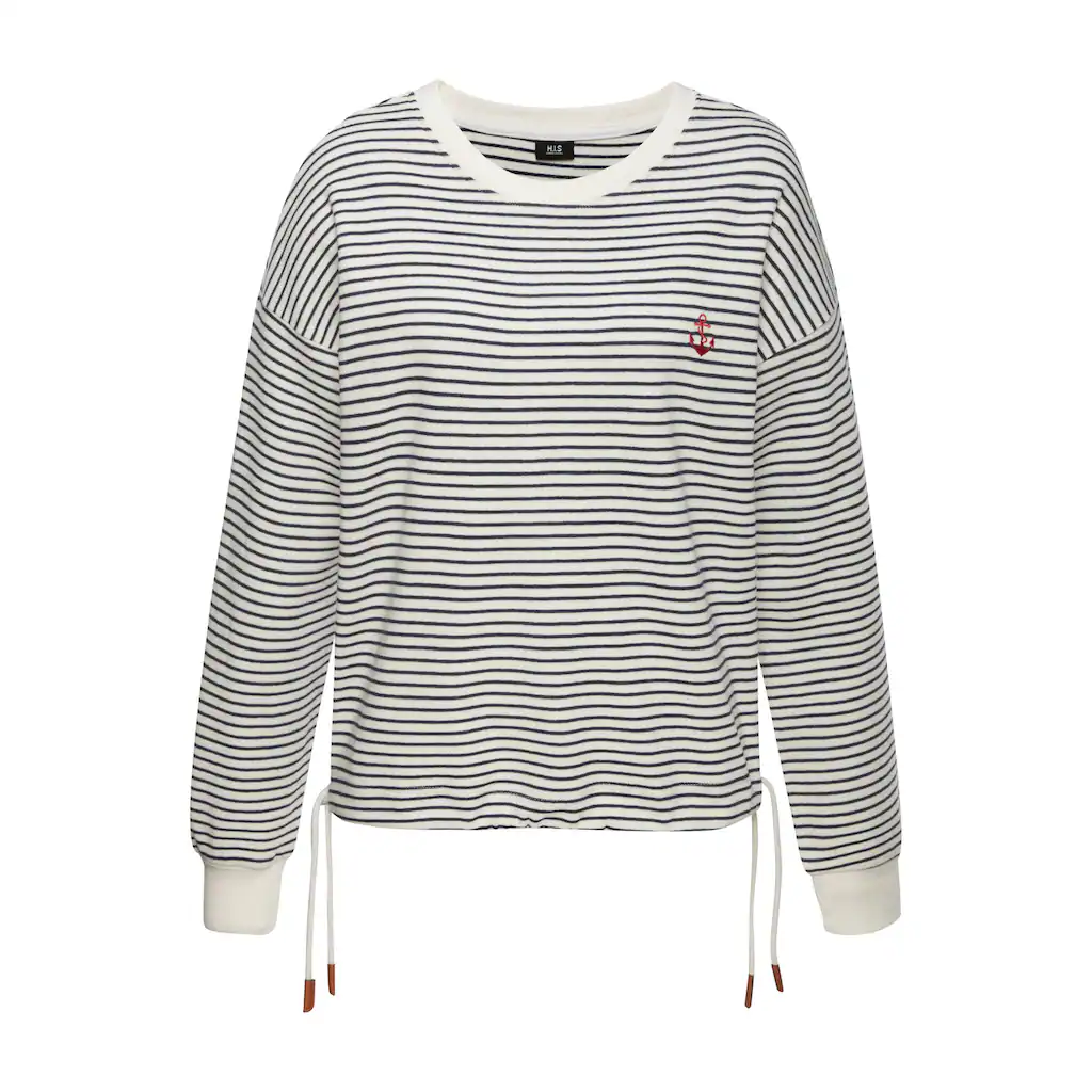 H.I.S Sweatshirt Mit Kordelzug Am Saum Loungewear