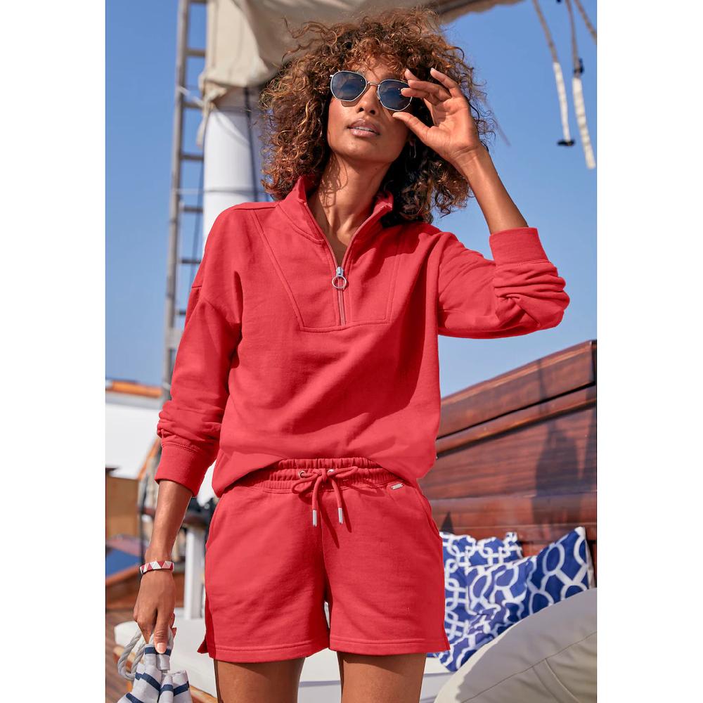 H.I.S Sweatshirt Troyer Im Maritimen Stil Loungewear