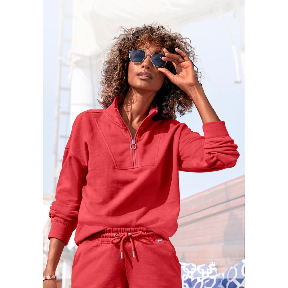 H.I.S Sweatshirt Troyer im maritimen Stil Loungewear