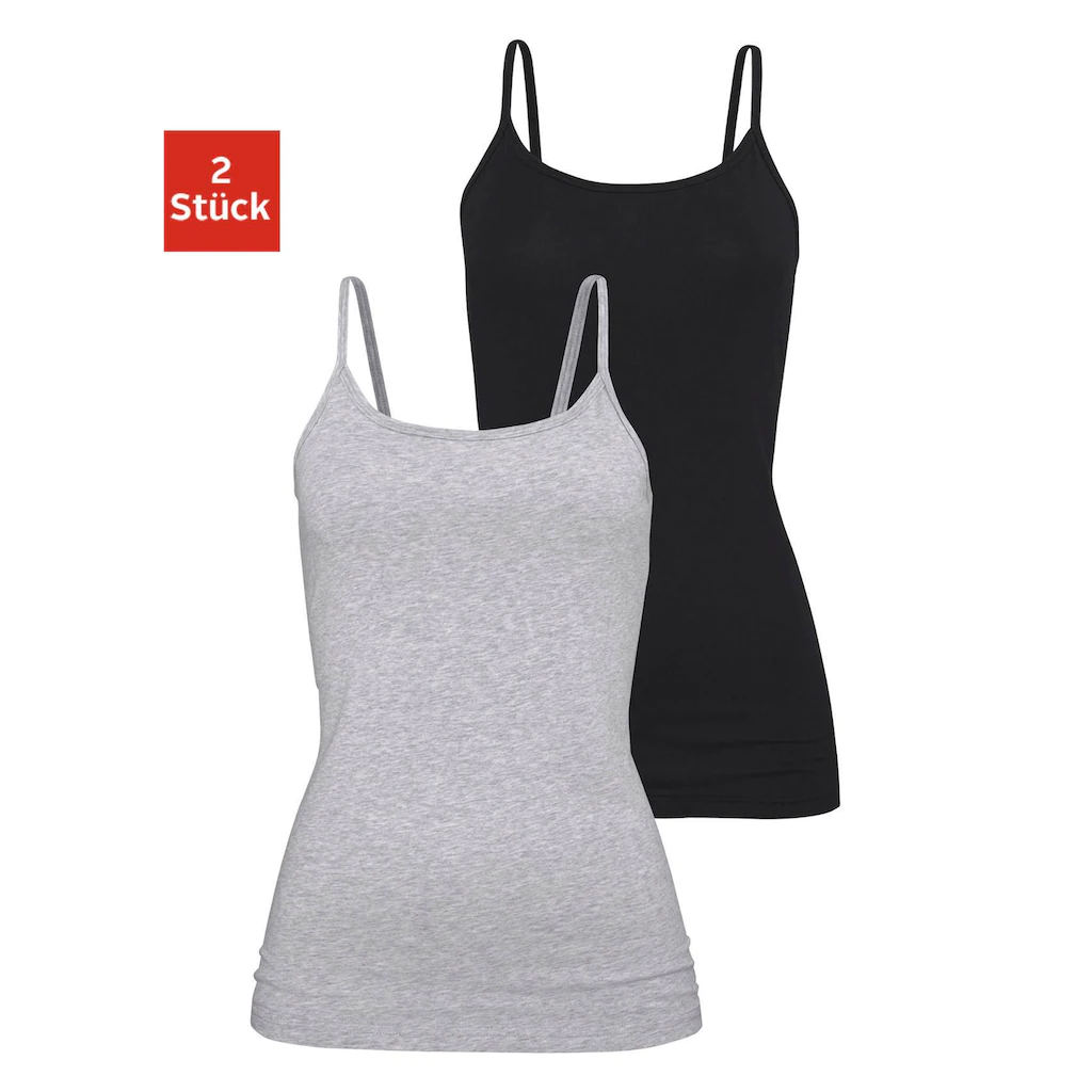 H.I.S Unterhemd (2er-Pack) aus elastischer Baumwoll-Qualität Spaghettiträger-Top Unterziehshirt online kaufen