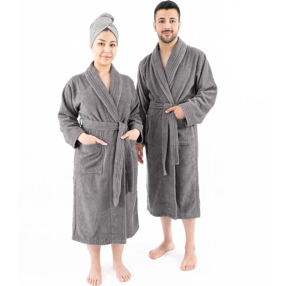 HAMMETEX Bademantel »Bademantel 100% Baumwolle Unisex 400 GSM Weich & Saugfähig« (Packung) ideal für Sauna & Spa Hotelbademantel Morgenmantel