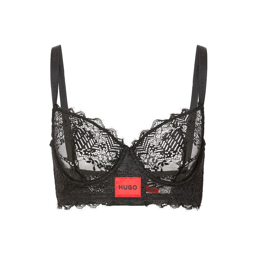 HUGO Underwear Bügel-BH »UNDERWIRE B. RL LACE« Mit HUGO Logo auf dem Bund ▷ für