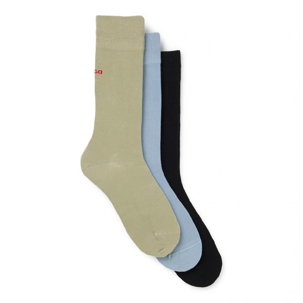 HUGO Underwear Businesssocken »3P RS UNI CC« (Packung 3 Paar 3er Pack) mit kontrastfarbenen HUGO Logo-Schriftzug ▷ für