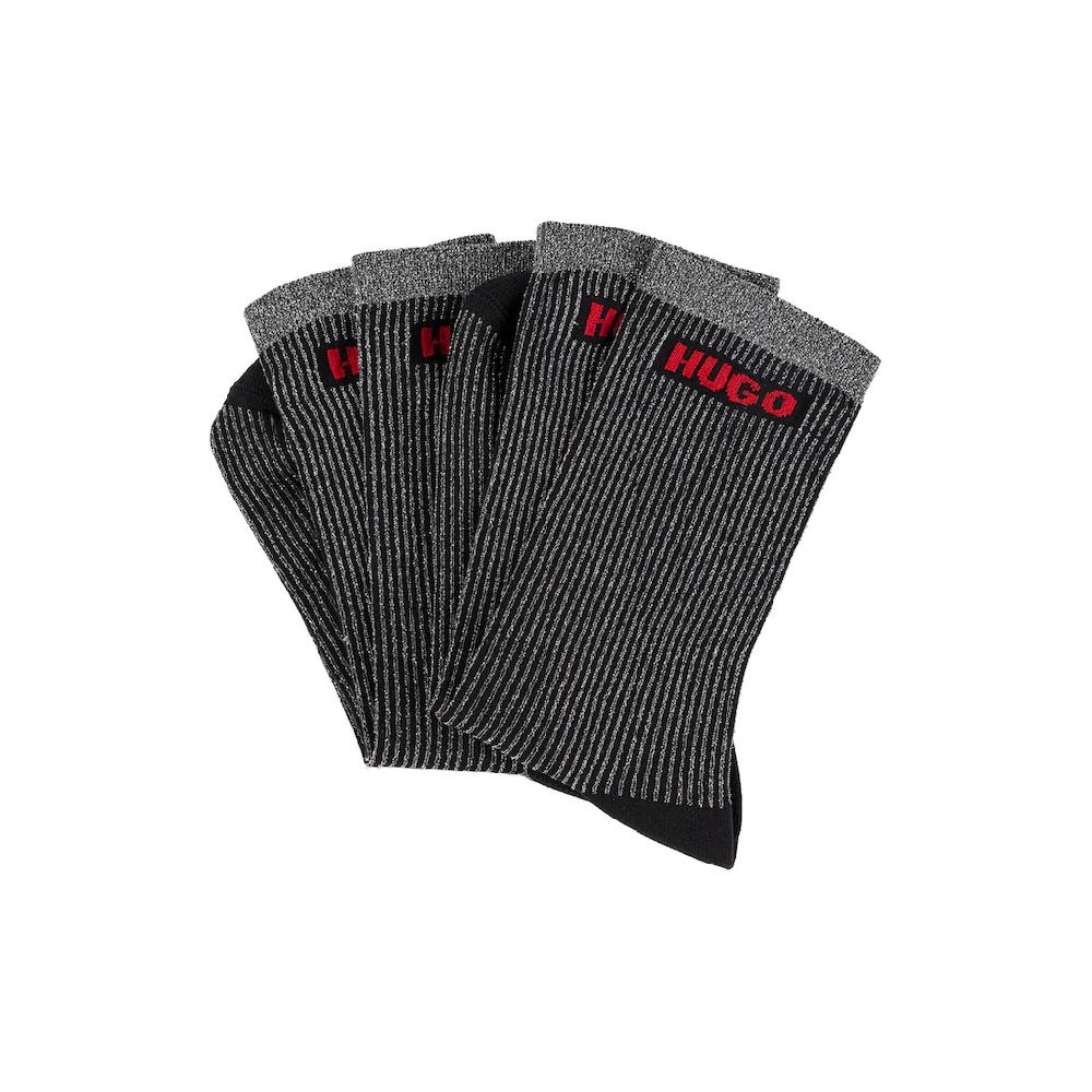 HUGO Underwear Freizeitsocken »2P QS RIB LUREX PA W« (Packung 2 Paar) mit glänzenden Fäden kaufen