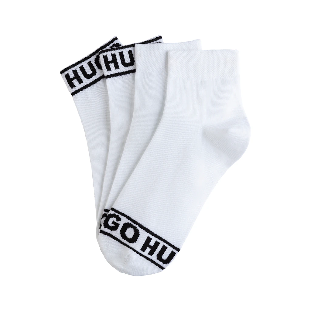 HUGO Underwear Freizeitsocken »2P SH LOGO CC W« (Set 2 Paar 2er) mit Logobund