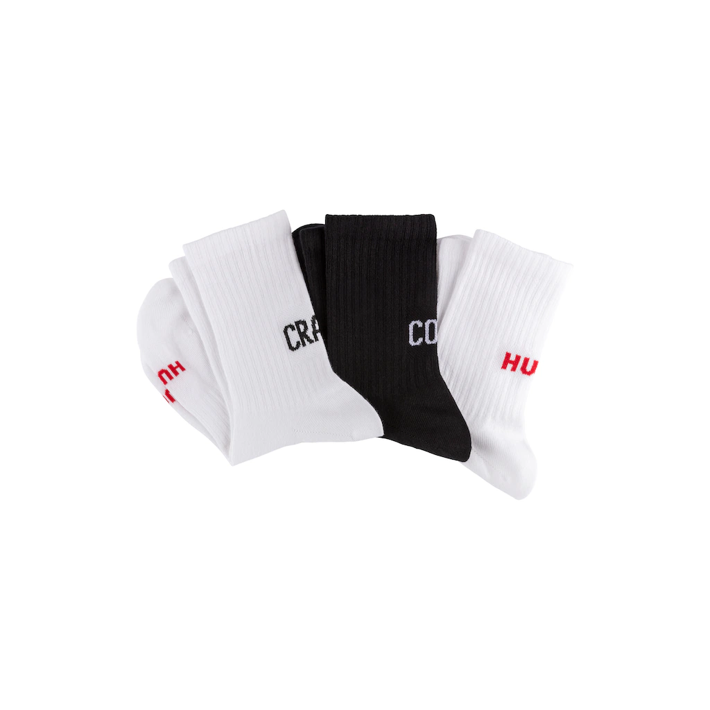 HUGO Underwear Freizeitsocken »3P QS MESSAGES CC W« (Packung 3 Paar 3er Pack) mit Logoschriftzug online kaufen