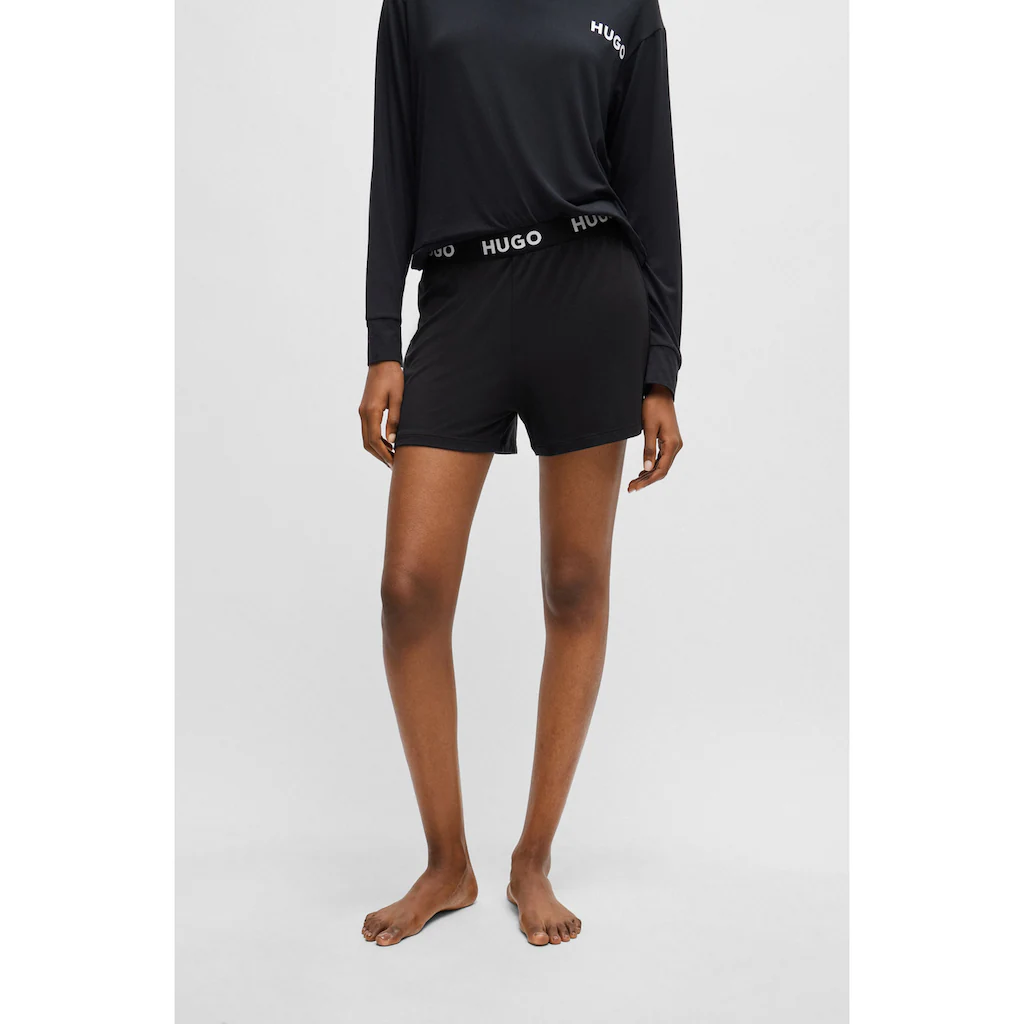 HUGO Underwear Schlafshorts »UNITE_SHORTS 10247048 01« mit Hugo Logo-Elastiktape am Bund ▷ für