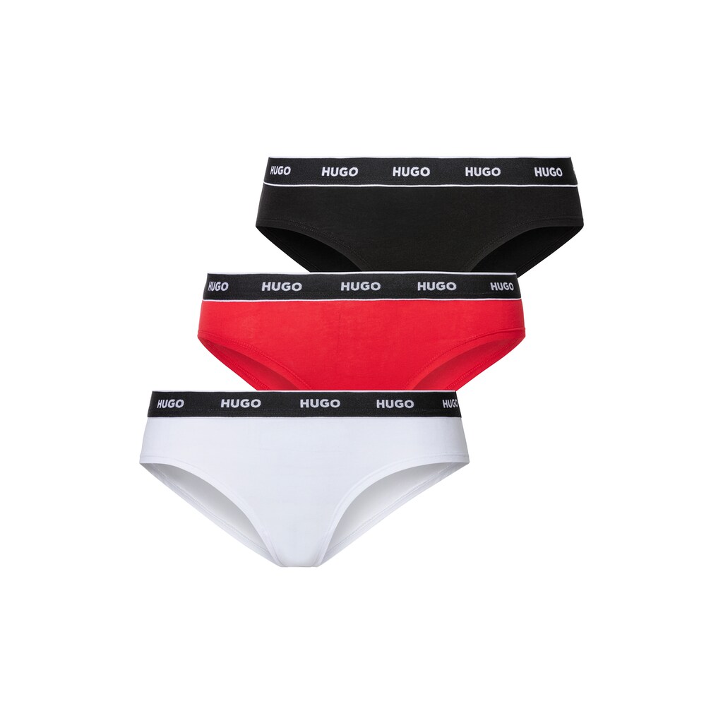HUGO Underwear Slip »TRIPLET BRIEF STRIPE« (Packung 3 St. 3er-Pack) mit kontrastfarbenem Logobund kaufen