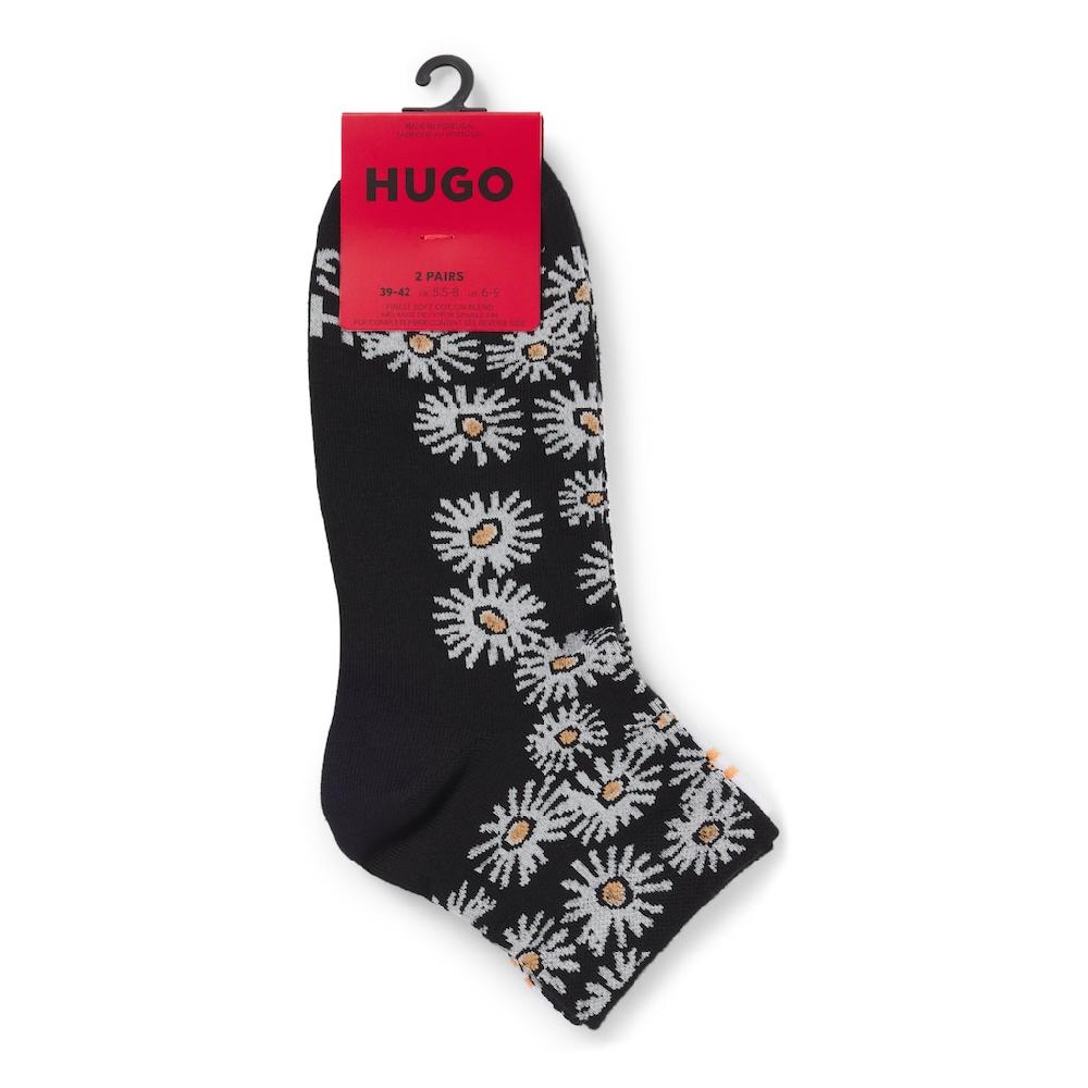 HUGO Underwear Socken »2P SH DAISY CC W« (Packung 2 Paar 2er Pack) Mit Blumenmotiv