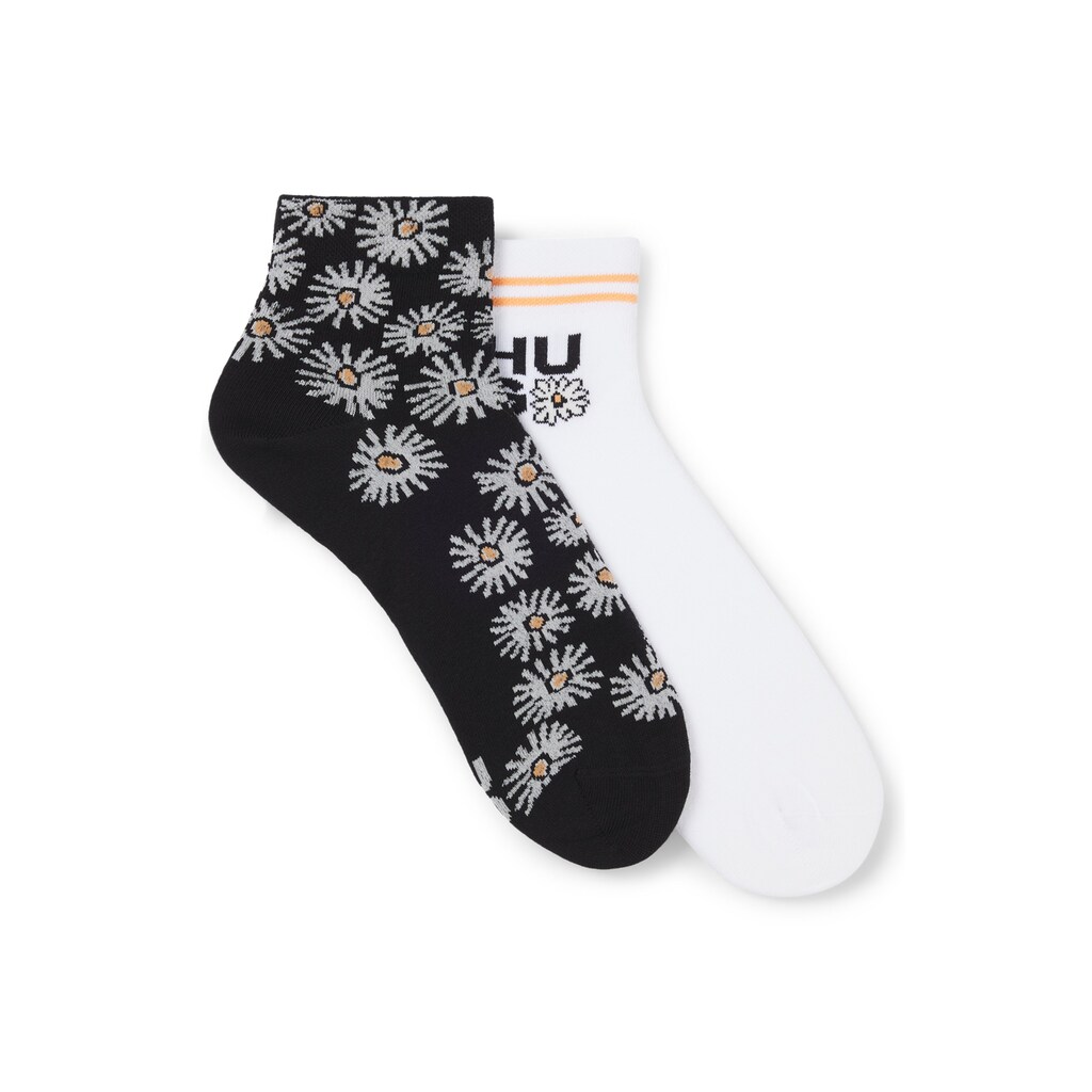 HUGO Underwear Socken »2P SH DAISY CC W« (Packung 2 Paar 2er Pack) Mit Blumenmotiv