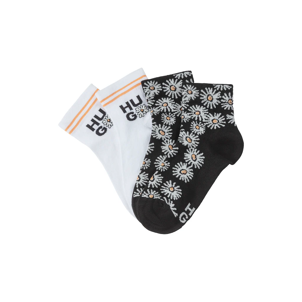HUGO Underwear Socken »2P SH DAISY CC W« (Packung 2 Paar 2er Pack) mit Blumenmotiv