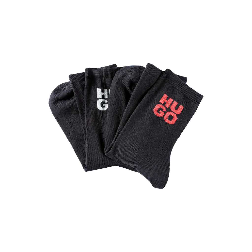 HUGO Underwear Socken »2PQS GIFT SHINE CC W« (2 Paar 2er-Pack) mit Label online bestellen