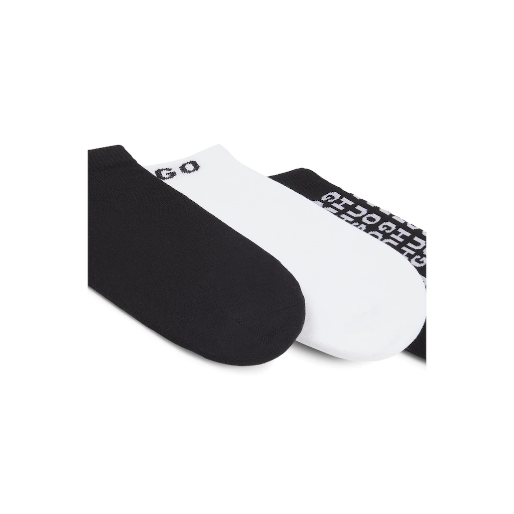 HUGO Underwear Socken »3P AS AO LOGO CC« (Packung 3 Paar 3er Pack) Mit Kontrastfarbenen Logoschriftzug